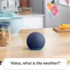 Amazon Echo Dot (newest model), Great for bedrooms, dining rooms and offices, Vibrant sounding Alexa speaker, Glacier White - Image 4