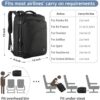 MATEIN Carry on Backpack, Extra Large Travel Backpack Expandable Airplane Approved Weekender Bag for Men and Women, Water Resistant Lightweight Daypack for Flight 40L, Black - Image 2