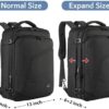 MATEIN Carry on Backpack, Extra Large Travel Backpack Expandable Airplane Approved Weekender Bag for Men and Women, Water Resistant Lightweight Daypack for Flight 40L, Black - Image 5