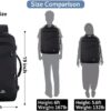 MATEIN Carry on Backpack, Extra Large Travel Backpack Expandable Airplane Approved Weekender Bag for Men and Women, Water Resistant Lightweight Daypack for Flight 40L, Black - Image 8