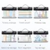 BAGSMART TSA Approved Toiletry Bag, 2 Pack Clear Makeup Cosmetic Bag Organizer, Quart Size Travel Bag for Toiletries, Carry-on Travel Accessories Essentials, Black-2pcs - Image 5