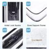 BAGSMART Clear Toiletry Bag, 2 Pack TSA Approved Travel Toiletry Bag Carry on Travel Accessories Bag Airport Airline Quart Size Bags Water Repellent Makeup Cosmetic Bag for Women (Black-2pcs) - Image 4